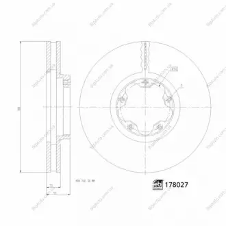 Гальмівний диск FEBI FEBI BILSTEIN 178027 (фото 1)