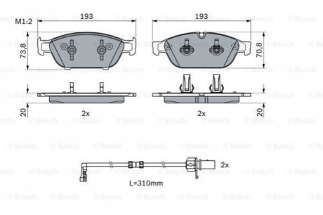 Гальмівні колодки дискові ROBERT BOSCH 0 986 494 986