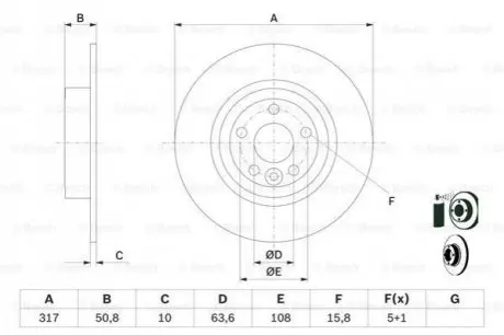 Автозапчастина BOSCH 0 986 479 E58