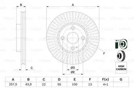Автозапчастина BOSCH 0 986 479 E56