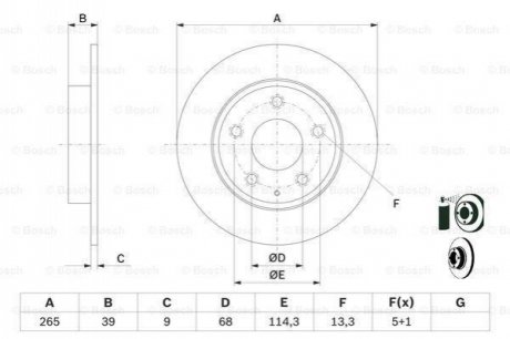 Автозапчастина BOSCH 0 986 479 E54