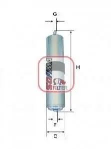 Фільтр паливний BMW 2 (F44/F45/F46)/X1 (F48) 1.5D-2.0D B37/B47 14- (OE line) S 9261 B SOFIMA S9261B