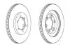 JURID SSangYong Диск тормозной передний Rexton, Korando (278*23,8) 562904JC JURID 562904JC