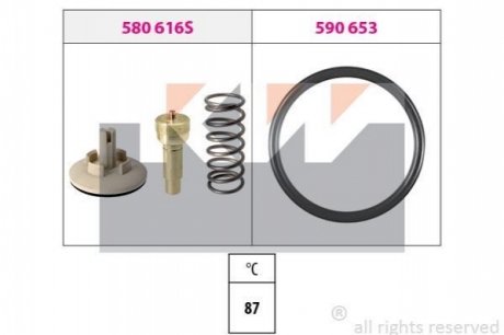 Термостат (аналог EPS 1.880.616 /Facet 7.8616) Kw 580 616 (фото 1)