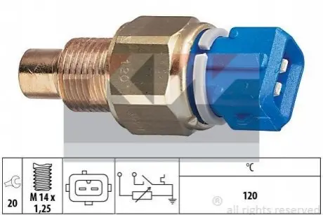 Температурный датчик охлаждающей жидкости Kw 530 558