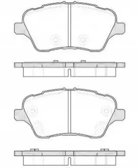 Тормозные колодки перед. B-Max/Fiesta/Tourneo/Transit (12-21) WOKING P14143.00