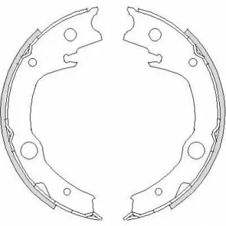 Колодки ручного гальма Corolla 02-07/Avensis 03-08/Echo 99-05 WOKING Z4729.00