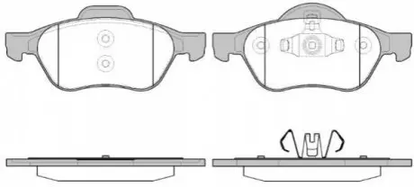 Тормозные колодки перед. Renault Megane/Scenic/Clio 02- (ATE) WOKING P8623.40