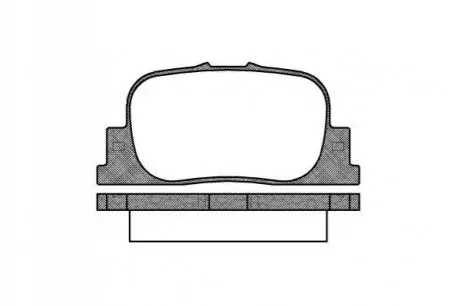 Гальмівні колодки задн. Prius/Avalon/Mark/Camry 96-09 WOKING P9013.00
