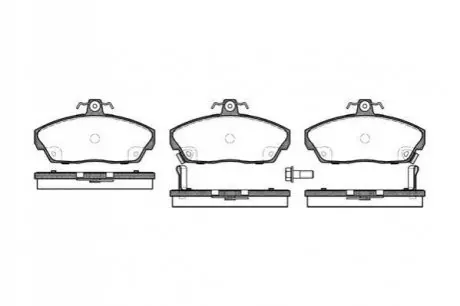 Тормозные колодки перед. Honda Civic 91-05 (TRW) WOKING P2373.02