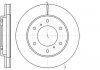 Тормозной диск перед Pajero/L 200 05- (294x28) WOKING D61118.10