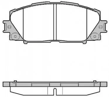 Тормозные колодки пер. Prius 08- WOKING P13243.10