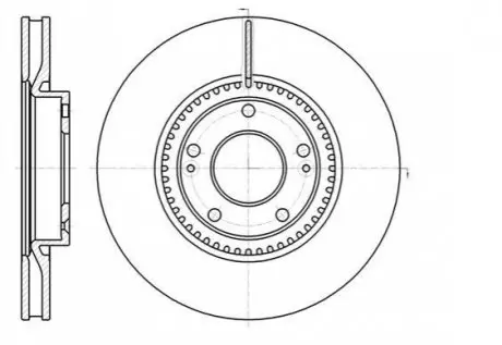 Тормозной дискпередний вент. Hyundai I30 / Kia CeeD/ Cerato III 1.4-2.6 11 - (300x28) WOKING D61217.10