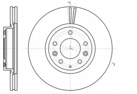 Гальмівний диск перед. Mazda 6/Atenza/6 (07-21) WOKING D61235.10