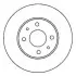 JURID NISSAN Диск тормозной передний ALMERA 1.4I 16V 562024JC JURID 562024JC