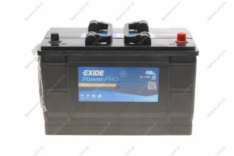 Акумуляторна батарея 10Ah/900A (349x175x235/+R/B0) PowerPro EXIDE EJ1100 (фото 1)