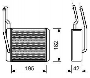 Радиатор отопления FORD FOCUS (1999) 2.0 ST170 STARLINE FD6272 (фото 1)