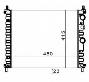 Радиатор охлаждения FIAT BRAVA (1995) 1.4 STARLINE FTA2182