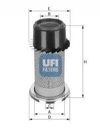 Фильтр воздушный 155x213x196x15x88 UFI 2732700