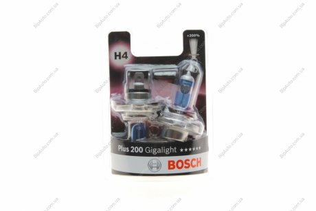 ЛАМПА РОЗЖАР. Plus 200 Gigalight H4 / *2 1 987 301 435 BOSCH 1987301435