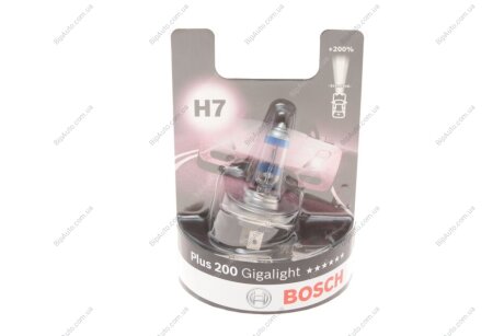 Лампа розжар. Plus 200 Gigalight H7 / *2 1 987 301 145 BOSCH 1987301145