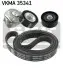 SKF OPEL комплект поліклинового ременя (ремінь + натягувач+ролик) ASTRA J 1.7 CDTI 09- VKMA 35341 SKF VKMA 35341