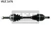 SKF OPEL піввісь лів. з ABS L=558mm 22/22 зуб. COMBO 1.7 D 94-01, TIGRA 1.4 97-00 VKJC 1476 SKF VKJC 1476