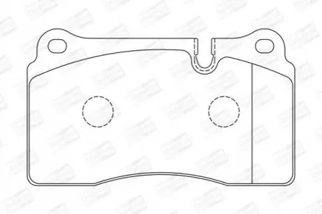 Гальмівні колодки передні Land Rover Range Rover Sport / Maserati Quattroporte CHAMPION 573279CH