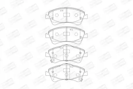 Гальмівні колодки передні Toyota Auris, Avensis, Verso CHAMPION 572600CH