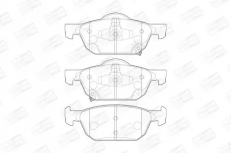 Тормозные колодки передние Honda Civic IX, X CHAMPION 573670CH