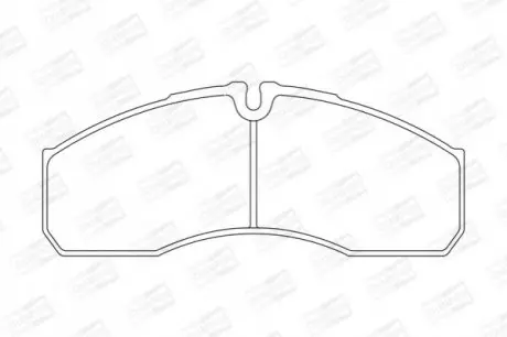 Гальмівні колодки передні Iveco Daily III / Renault Mascott CHAMPION 573719CH (фото 1)