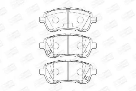 Гальмівні колодки передні Subaru Justy 2007 - / Suzuki Swift IV / V CHAMPION 573648CH