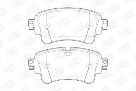 Тормозные колодки CHAMPION 573629CH