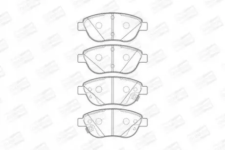 Гальмівні колодки передні Fiat 500L CHAMPION 573446CH