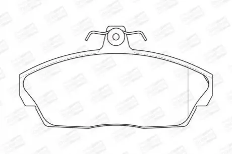 Гальмівні колодки передні Land Rover Freelander CHAMPION 573203CH