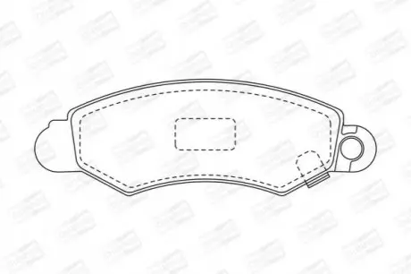 Гальмівні колодки передні Subaru Justy / Suzuki Swift CHAMPION 572418CH