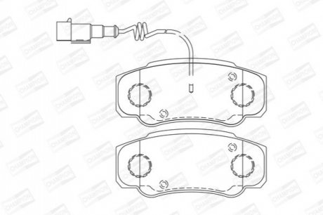 Тормозные колодки CHAMPION 573318CH
