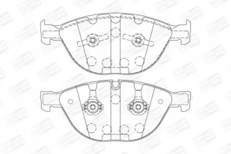 Тормозные колодки CHAMPION 573150CH (фото 1)