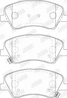 Гальмівні колодки передні Kia Rio, Stonic Jurid 573815J