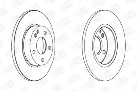 Тормозной диск передний Mercedes A-Class CHAMPION 562309CH