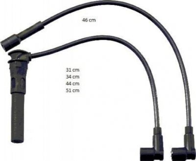 Комплект кабелей зажигания CHAMPION CLS095 (фото 1)