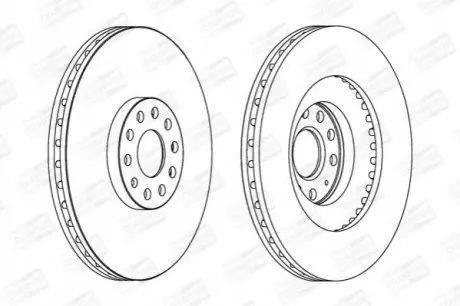Тормозной диск CHAMPION 562239CH1