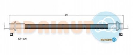 Шланг гальм. передн. TOYOTA 4 RUNNER III ADRIAUTO 52.1296