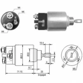 MEATDORIA DB Втягивающее реле стартера W202/210 VW LT 2,3 96- MEAT & DORIA MEAT&DORIA 46044