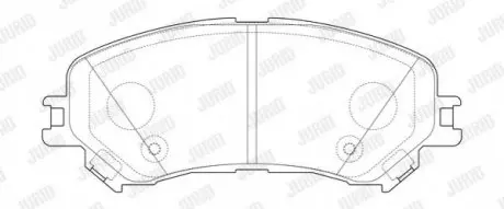 Гальмівні колодки пер. Gr. Scenic IV/Megane IV 15- (SUMITOMO) Jurid 573673J
