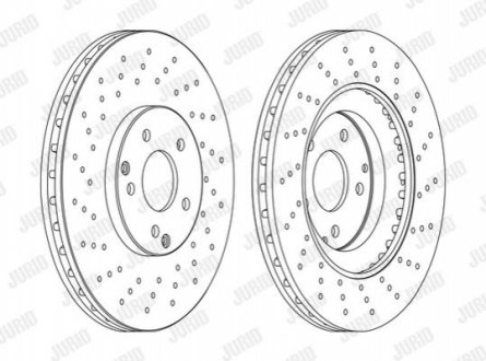 DB Диск гальмівний передн.W203 02- Jurid 562354JC-1