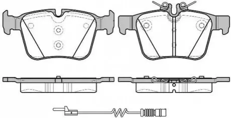 Колодки тормозные диск. задн. (Remsa) Mercedes-benz C-class (s205) 1.6 14-,Mercedes-benz C-class (s205) 2.0 14- WOKING P14163.20