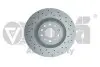 Диск тормозной передний перфорированный (Geomet) Skoda Superb (08-13)/VW Golf (06-13),Passat (06-11) VIKA 66151717001 (фото 1)