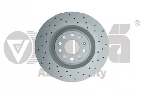 Диск тормозной передний перфорированный (Geomet) Skoda Superb (08-13)/VW Golf (06-13),Passat (06-11) VIKA 66151717001 (фото 1)
