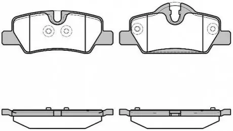 Колодки тормозные диск. задн. (Remsa) Mini Mini 1.2 13-,Mini Mini 1.5 13-,Mini Mini 2.0 13- WOKING P17003.00